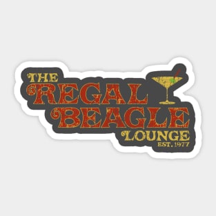 the regal beagle lounge 1977 Sticker